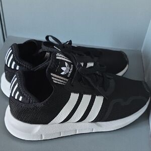 Adidas Kids Black and White Sneakers